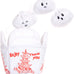 Andi's Dumpling Large 2 in 1 Interactive Dog Toy with Plush Exterior and Squeaker, Teaser Ball Inside for Large Dogs