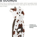 outward hound charming pet cuddle tugs cow plush squeaky dog toy 26 inches durable
