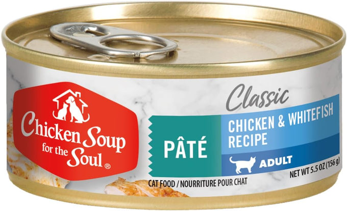 Chicken Soup For The Soul Chicken & Salmon Pate Wet Cat Food, 5.5 oz
