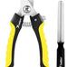 Candure pet nail clippers with safety guard for medium-large breeds, nail file, and ergonomic design