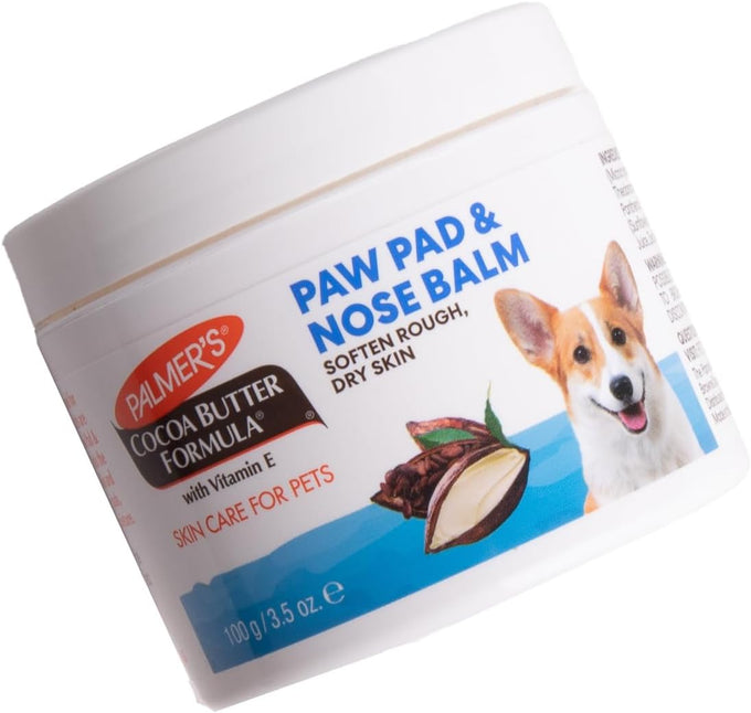 Palmer's Fragrance-Free Cocoa Butter Paw and Nose Balm for Dogs, Vitamin E and Plant-Based Formula, 3.5 Oz