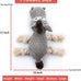 Sedioso Donkey Squeaky Dog Toy, Grey, Lightweight, Natural Cotton, Waterproof, for Small to Large Dogs