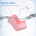 hamiledyi 2 in 1 hay feeder rack for rabbits guinea pigs chinchillas pink blue