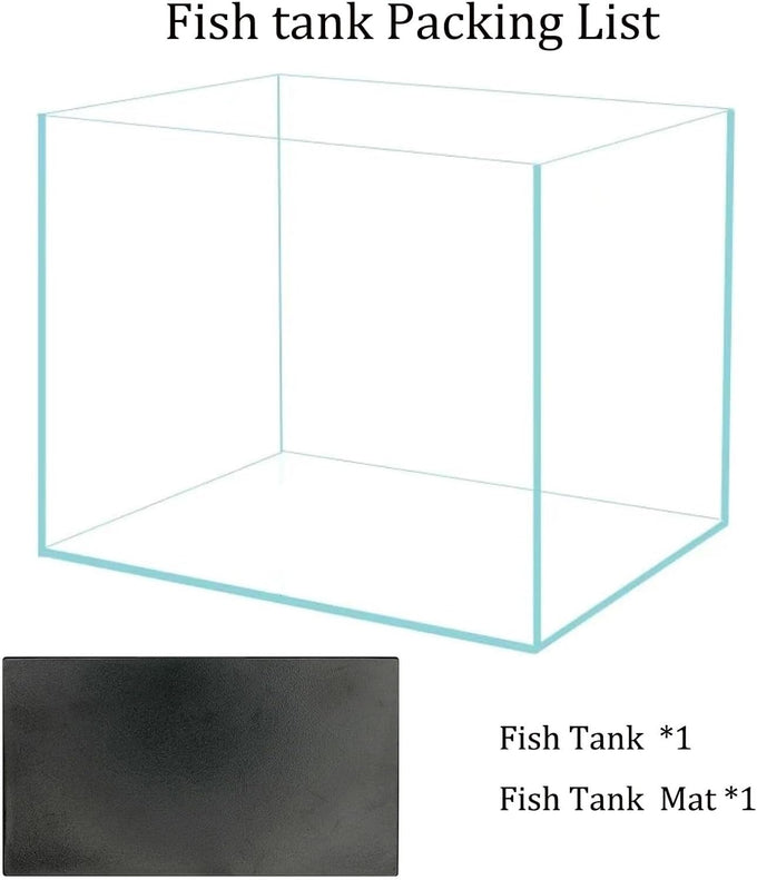 Vimvins 3 gallon frameless glass fish tank for betta, goldfish, snails, shrimp and aquatic planting