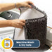 Muddy Mat grey microfiber chenille door mat indoor entryway rug non-slip machine washable pet rug 30x19