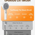 Cat Steam Brush with Release Button, Dual Speed Spray, USB Rechargeable Grooming Supplies for Indoor Cats