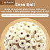 Soft Sola Atta Ball Bird Toy - Bird Foraging Toy for Sharpening Claws and Beaks for Small Birds, 6PCS, 2.36''