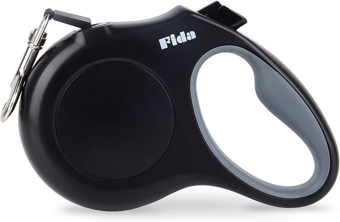 Fida 16ft 360° Tangle Free Retractable Dog Leash for Small Dogs up to 26 lbs, Black