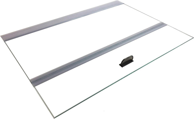 H2Pro tempered glass aquarium canopy for 70-110 gallon tanks, 22.68 x 16.93 x 0.16in, 2 piece set