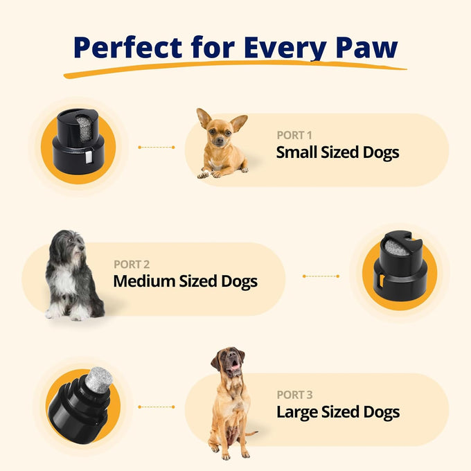 Silent Groom Pro Pet Nail Grinder for Dogs, Cats, and Other Animals - Whisper Quiet Claw Trimmer