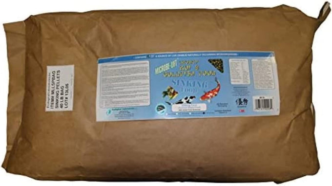 microbe-lift mllspmd sinking fish food pellets 3 pounds for live goldfish and koi