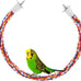 36-inch bird rope perch for parrots and large birds, multi-colored cotton rope, 1 pack