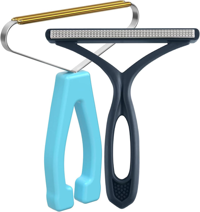 Copper Pet Hair Remover and Plastic Fabric Shaver for Carpets, Sofas, and Pet Beds