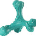 Blue Indestructible Natural Rubber Bone Toy for Large Breed Aggressive Chewers Dogs, Durable and Easy Cleaning