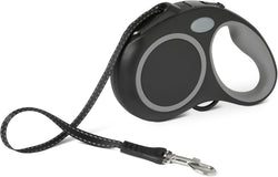 Amazon Basics Retractable Dog Leash with Quick-Lock Function, 50% Recycled Materials, Reflective Threads, Suitable for Small to Large Dogs