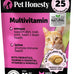 pet honesty cat multivitamin crunchy & creamy chews - supports immune, joint, skin, coat, and digestion health with omega 3s and lysine