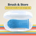 Jasper 360 Dog Tooth Brushing Kit, Finger Toothbrush, 2-Pack Blue for Small & Large Pets