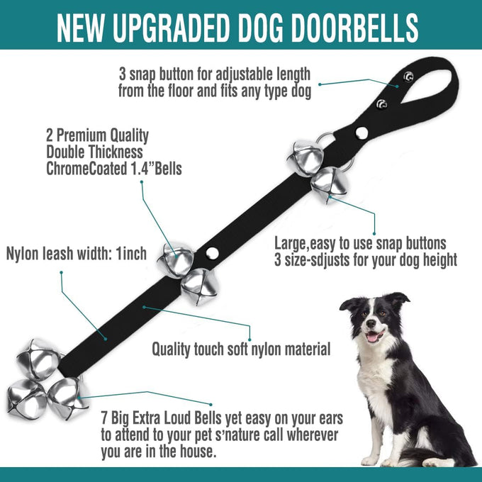 bluetree premium quality dog doorbells for potty training adjustable door bell
