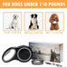 26Ft Retractable Dog Leash, Heavy Duty, Anti-Slip Rubberized Handle, One-Handed Brake, Strong Nylon Tape, Tangle Free for Dogs up to 110 lbs, Large Size