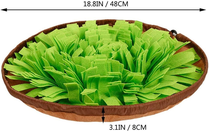 AWOOF Pet Snuffle Mat for Dogs, Interactive Feed Game with Natural Foraging Skills, Non-slip & Portable for Indoor Outdoor Use