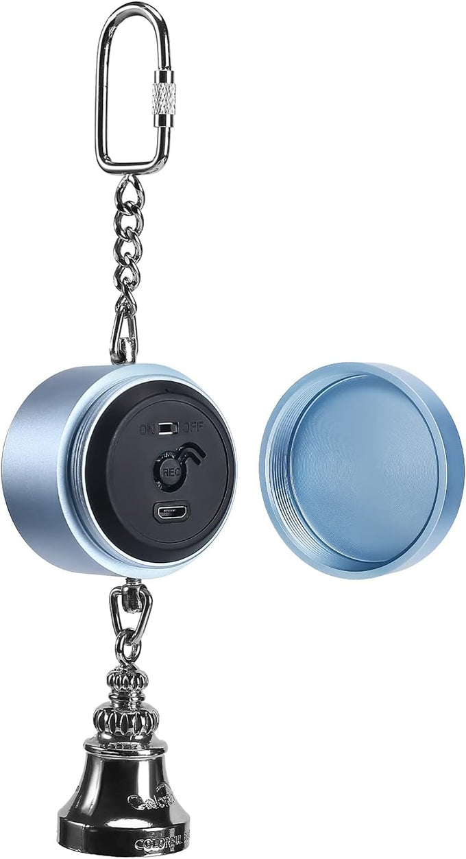Colorday bird talking coach & interactive voice bell for parakeet parrots, easy voice recording & durable metal construction
