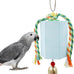 Bird Beak Grinding Stone with Bell for African Grey, Amazon Parrots, Small to Medium Birds