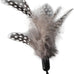 No Chemical Dyeing Cat Feather Toys - Includes Cat Wand and Natural Feather Refills for Indoor Cats - Safe and Eco-Friendly