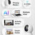 blurams 2K Security Camera with 360-degree view, smart motion tracking, and 2-way audio for home security