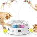 potaroma cat toys 3in1 automatic interactive kitten toy bright white