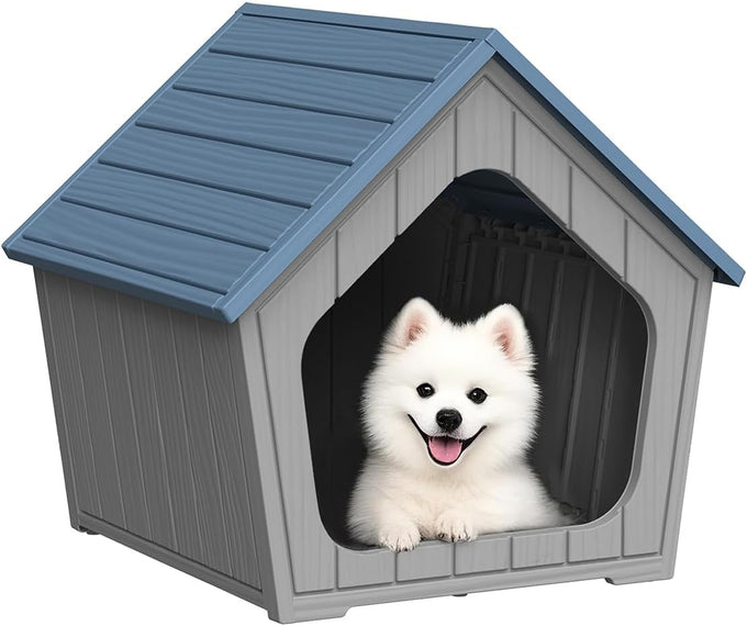 drato dog house indoor outdoor durable resin material houses for small dogs weatherproof cozy shelter
