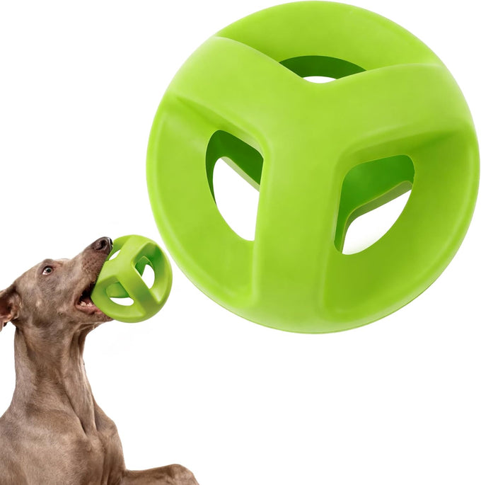 fida natural rubber dog balls for aggressive chewers 4.5 x 4.5 inches non-toxic durable