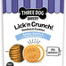 Three Dog Bakery Lick'n Crunch! Strawberry Shortcake Dog Treats, 13 oz, Crunchy Sandwich Cookies with Real Strawberries & Vanilla Cream Filling