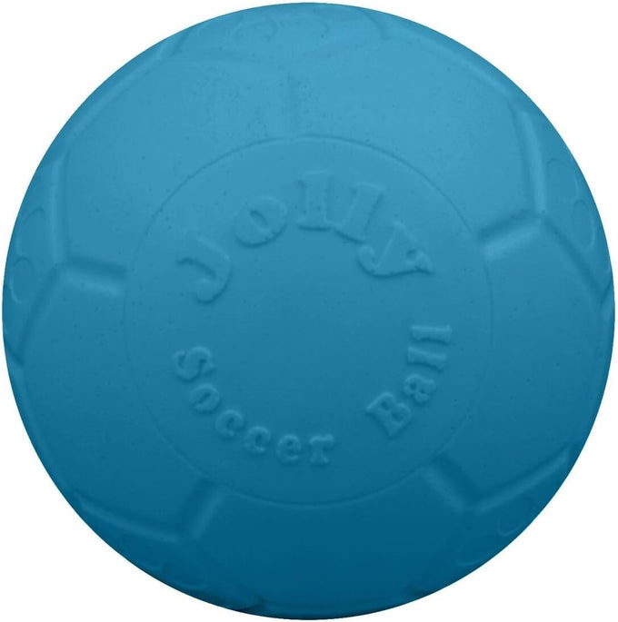 jolly large ocean blue dog soccer ball toy floating-bouncing durable made usa