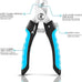 Candure pet nail clippers with safety guard for medium-large breeds, nail file, and ergonomic design