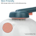 aumuca skin friendly slicker brush for dogs & cats with self-cleaning button, gentle pet grooming tool