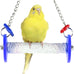 Sweet Feet and Beak XSmall Pumice Perch Bird Swing - Blue, 4.5 Inches, Safe Bird Cage Accessories for Small Birds