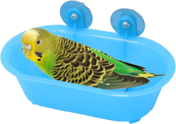 Wontee Bird Bath Mirror Toy for Small Breeds Parrot Canary Budgies Parakeets