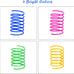 ISMARTEN pet cat toys 100 pack colorful plastic coil springs for kitten pets random color