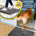 Muddy Mat grey microfiber chenille door mat indoor entryway rug non-slip machine washable pet rug 30x19