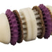 PetSafe Busy Buddy Bristle Bone Dog Chew Toy, Purple, Medium for Hard Chewers, Durable, Interactive, Teeth Cleaning