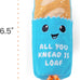 Catstages Loaf Kicker Toy with Catnip and Dental Mesh - Bread Shape, Plush, and Ribbon Cat Toy for Kicking and Teeth Cleaning, Tan