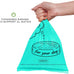 Standard-Sized leak-proof scented doggy waste bags and holder dispenser with carabiner safety lock and fastener