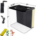 AQUANEAT 1.2 Gallon Small Rectangular Betta Fish Tank Starter Kit with LED Light and Water Filter Pump