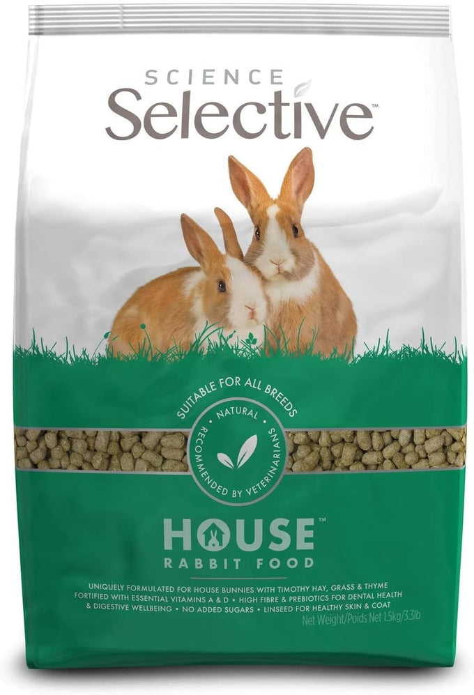 Supreme Petfoods Science Selective House Rabbit Food Brown 52.8 oz Timothy Hay Formula