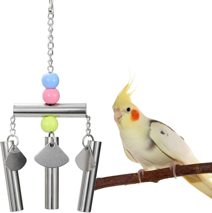 Bird Parrot Bells Toy for Budgie Parakeet Cockatiel Conure African Grey Lovebird with Sweet Sound