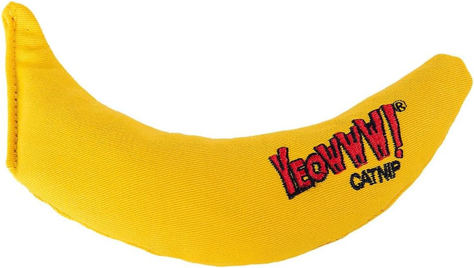 Handmade 100% Organic Yellow Yeowww! Catnip Banana Toy