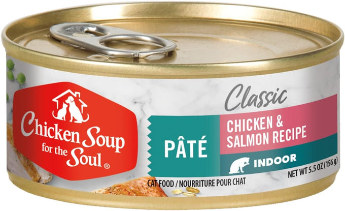 Chicken Soup For The Soul Chicken & Salmon Pate Wet Cat Food, 5.5 oz