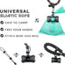Standard-Sized leak-proof scented doggy waste bags and holder dispenser with carabiner safety lock and fastener