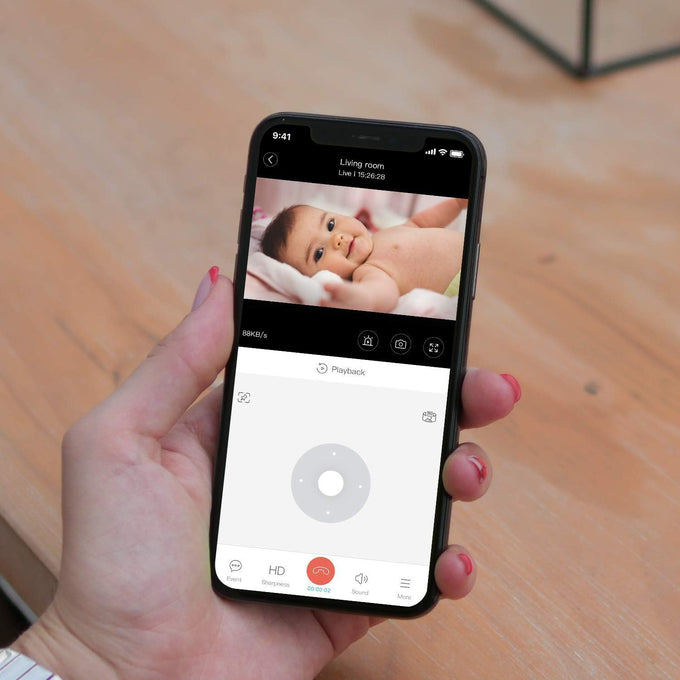 blurams 2K Security Camera with 360-degree view, smart motion tracking, and 2-way audio for home security