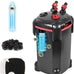 Pondforse canister filter,  external aquarium filter with ultra-quiet circulation and media for fish tanks and aquariums